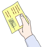 Bild von einer Hand, die eine Bescheinigung hält&nbsp;&copy;&nbsp;Lebenshilfe für Menschen mit geistiger Behinderung Bremen e.V., Illustrator Stefan Albers, Atelier Fleetinsel, 2013