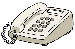 Bild von einem Telefon&nbsp;&copy;&nbsp;Lebenshilfe für Menschen mit geistiger Behinderung Bremen e.V., Illustrator Stefan Albers, Atelier Fleetinsel, 2013