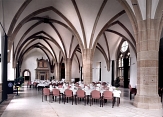 Fürstensaal im Landgrafenschloss Marburg, Bankettbestuhlung © Marburg Tourismus und Marketing