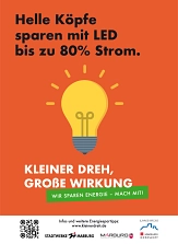 Helle Köpfe sparen mit LED bis zu 80 Prozent Strom.&nbsp;&copy;&nbsp;SWMR
