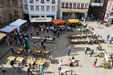 Marburger Oberstadtmarkt: Blick aus der Vogelperspektive&nbsp;&copy;&nbsp;Stadtmarketing Marburg e. V.